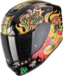 Scorpion Cască de motocicletă Scorpion EXO-JNR Air Yucatan pentru copii, negru-galben-roșu (SCRP120-539-389)