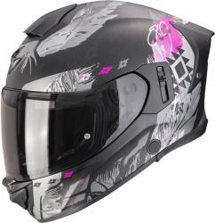 Scorpion Cască integrală pentru motocicletă Scorpion EXO-530 Air Hadji, negru mat-roz (SCRP173-528-179)