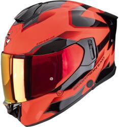 Scorpion Cască integrală pentru motocicletă Scorpion EXO-530 Air Clip, roșu fluo-negru (SCRP173-531-384)