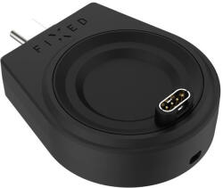  FIXED USB-C töltőadapter Garmin Fenix ? 5/6/7/7X/8, Epix, Venu 2/3/3S, Vívoactive 3/4/5 készülékekhez, fekete (FIXDW-GA-BK)