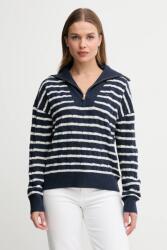 Tommy Hilfiger gyapjú pulóver sötétkék, WW0WW46425 - sötétkék S