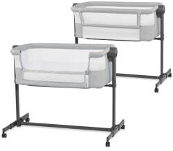 KinderKraft Állítható magasságú gyermekágy Neste Up2 Full Light Grey - vitalcafe