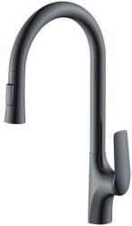 Water Fun Ibiza Gun Grey kihúzható konyhai csaptelep (KCSGR-8203) - waterfun