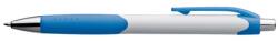  Golyóstoll műanyag gumi fogó fehér-kék, kék tollbetéttel