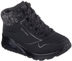 Skechers Uno Gen1 Darling Daze lányka - női fűzős cipzáras bokacipő 310566L-BLK