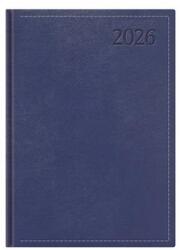 TopTimer Határidőnapló 2026 napi B/5 TOPTIMER Traditional T020 fehér lapos kék, szombat és vasárnap külön oldalon (T020T-004)