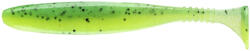 Daiwa Tournament D'Fin 4" gumihal, 100 mm, UV Chartreuse Tiger, 1 db (16502-510)