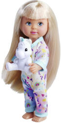 Simba Toys Evi Love baba pizsamában unikornissal - kék (105733685)