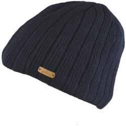 Bontis Férfi csíkos téli kötött sapka - Sötétkék (M530-1)