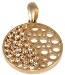 Ékszershop Áttört köves kör arany medál (1325757)