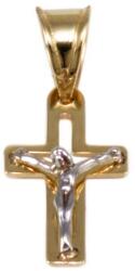 Ékszershop Bicolor pici arany kereszt medál (1325761)