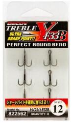 Decoy Y-F33B Round Bend #10 Microbarb hármas horog 8 db/csg (822579)
