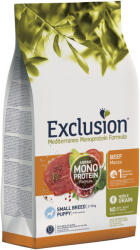 Exclusion Monoprotein Puppy Beef Small száraztáp kutyának 2kg - pegazusallatpatika