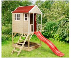 GEOMAT Fa házikó oszlopokon - Wendi Toys Frog