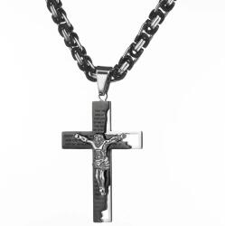  GR-32544 Férfi Nyakék - Fekete/Ezüst/60cm