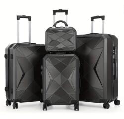  Bőrönd Szett 4 DB-OS -TD5048063- Fekete- (TD5048063-1)