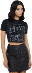 KILLSTAR Fustă de damă KILLSTAR - Velvet Frame - Black - KSRA013481