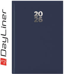 Dayliner Határidőnapló Pannon A5 napi, fehér lapokkal sötétkék Dayliner 2026 (57887) - irodaszerpiac
