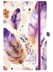 TopTimer Naptár, tervező, A5, heti, TOPTIMER, "Csak Nőknek", lila toll (26N018J-002)