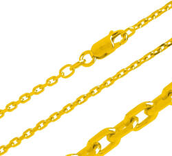 Argento-ekszer Aranyozott ezüst lánc - Rolo minta, vastagsága 2, 1 mm (15360)