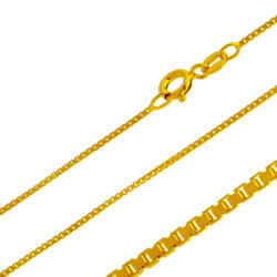 Argento-ekszer Aranyozott ezüst lánc - Maglina minta, vastagsága 1 mm (15331)