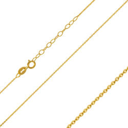 Argento-ekszer Arany lánc - Rolo minta, állítható hosszúság, vastagsága 0, 8 mm (1A004)