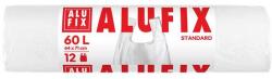 Alufix Szemeteszsák, köthető füllel, 60 l, 12 db, 63x71 cm, 10 , ALUFIX, fehér (KHT255) - irodasziget