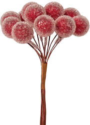 Valex Decor Cukros bogyós dekor pick ⌀ 1.6 cm, 12 szál, 10 cm magas - Bordó (PE003-02)