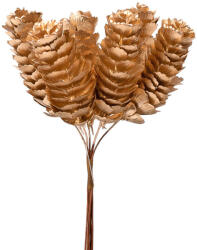 Valex Decor Toboz dekor köteg ⌀ 2.5 cm, 6 szál, 14 cm magas - Arany (PE022-01)