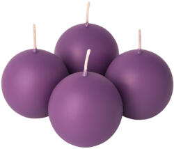 Valex Decor Adventi gömb gyertya készlet 8cm - Matt lila (MTS-29)