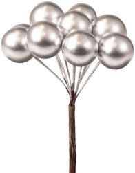 Valex Decor Bogyós dekor pick ⌀ 1.9 cm, 12 szál, 11 cm magas - Ezüst (PE002-01)