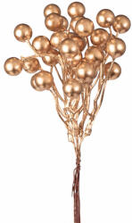 Valex Decor Arany színű bogyós dekor köteg, 5 szál, 17 cm magas (PE016-01)