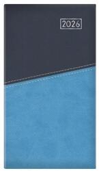 TopTimer Zsebnaptár, álló elrendezésű, TOPTIMER "Duplex", kék-világoskék (NKD035KVKU) - irodasziget