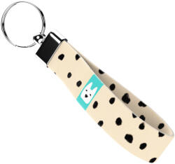 april & june Fekete foltok bézs alapon - Kulcstartó - april & june (anj-kc-266-S)