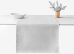 Goldea napron de masă exclusivă - argintiu cu sclipici 35x160 cm Fata de masa