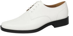 Ciucaleti Pantofi barbati albi eleganti din piele naturala cu siret PB2265M, marimea 41