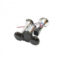 ALM Claxon duba , camion , utilaje cu 2 goarne si compresor 12V (ALM 230925-3)