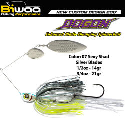 Biwaa SPINNERBAIT DOGON 1/2oz 14gr 07 Sexy Shad-Silver Blades