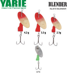 Yarie Jespa ROTATIVA YARIE 672 BLENDER 2.1gr Culoare SP6 Silver Chart