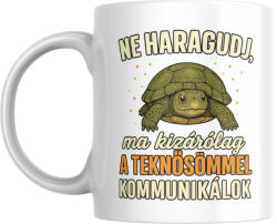  Ne haragudj, ma kizárólag a teknősömmel kommunikálok bögre (ma_kizarolag_a_teknosommel_kommunikalok_bogre)