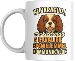 Ne haragudj, ma kizárólag a cavalier spánielemmel kommunikálok bögre (ma_kizarolag_a_spanielemmel_kommunikalok_bogre)