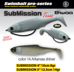 Biwaa SHAD SUBMISSION 4 10cm 14 Arkansas Shiner