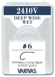 VARIVAS CARLIGE FLY 2410V 2X FINE DEEP WIDE WET NR 6 micro barb