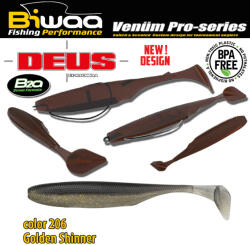 Biwaa SHAD DEUS 3 7.5cm 206 Golden Shiner