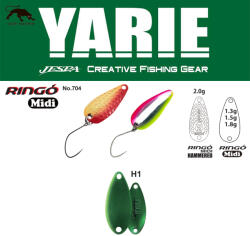 Yarie Jespa OSCILANTA YARIE 704 RINGO MIDI 1.8gr Culoare H1 Green Metalic