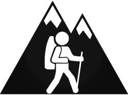 Stickify Hegyi túrázó matrica