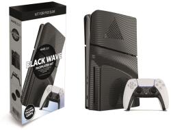  PS5 Slim Black Wave Faceplates Kit (PS5)