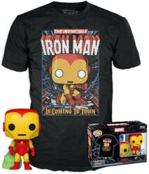 Funko Pop! & Tee : Marvel - Iron Man Vinyl Figure - T-Schirt L