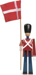  Kay Bojesen - Standard-bearer with textile flag Figurina