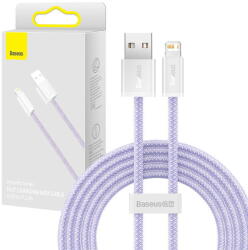 Baseus Cablu de Date Baseus Dynamic USB to Lightning, 2.4A, 2m Violet (6932172602086)